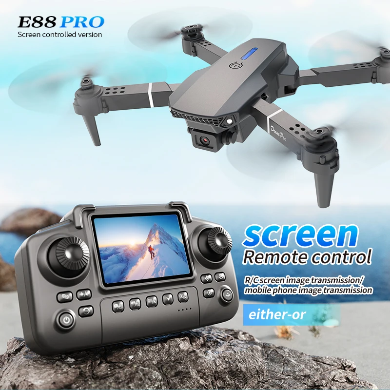 전문가용 E88 PRO 드론, 화면 탑재 8K HD 카 - Drone Kit Professional 리뷰 및 가격